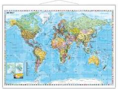 Weltkarte deutsch Großformat. 1:33'000'000