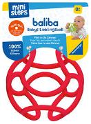Ravensburger ministeps 4148 baliba - Flexibler Ball, Greifling und Beißring - Baby Spielzeug ab 0 Monate - rot