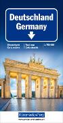 Deutschland Strassenkarte 1:750 000. 1:750'000
